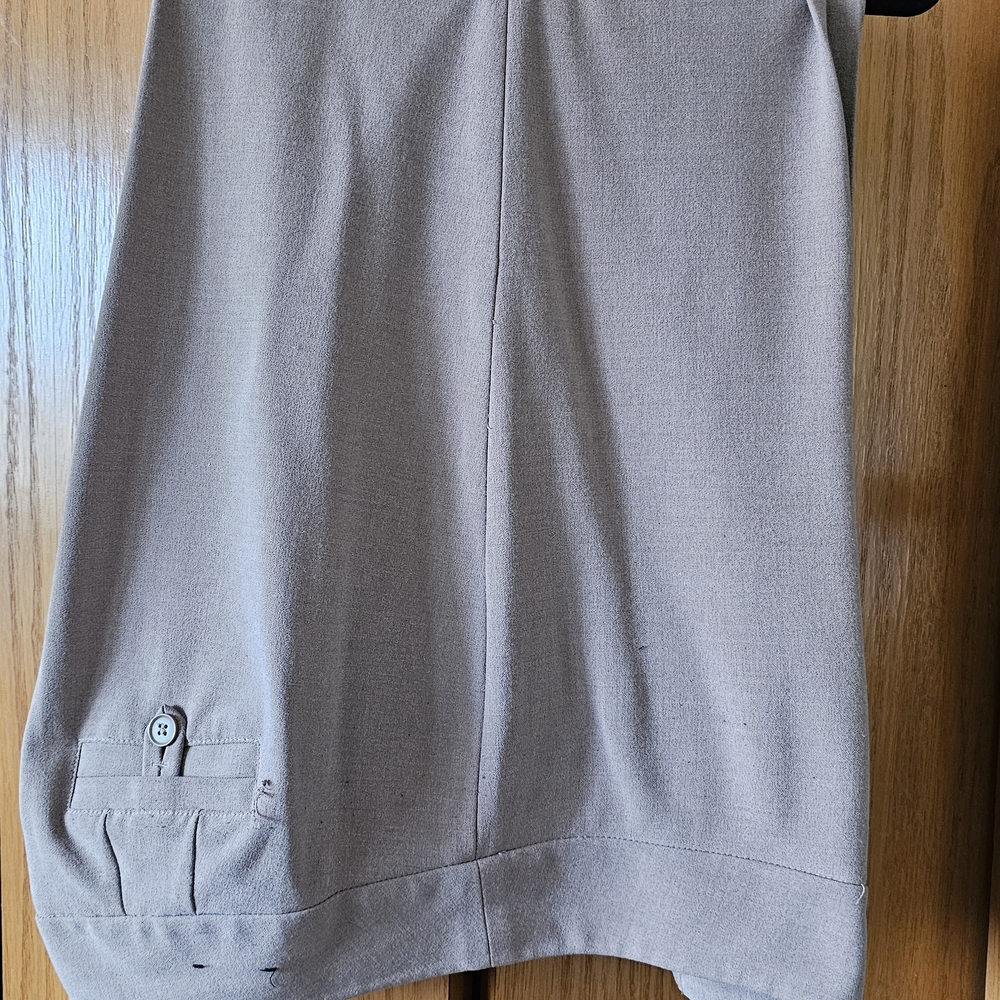 Lane Bryant Taupe Wide Leg Trousers with Hem